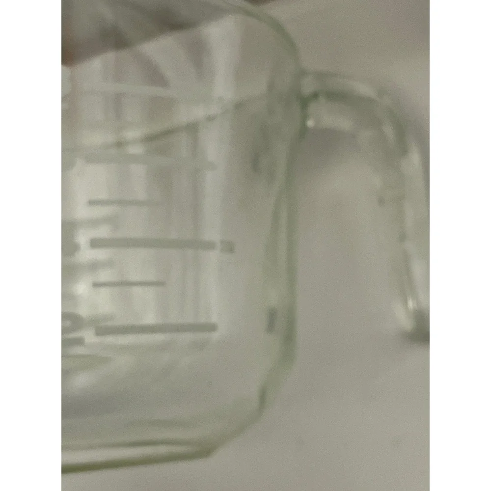 Large 8 Cup 2 Quart Clear Glass Measuring Cup with Handle and Spout Heavy Duty